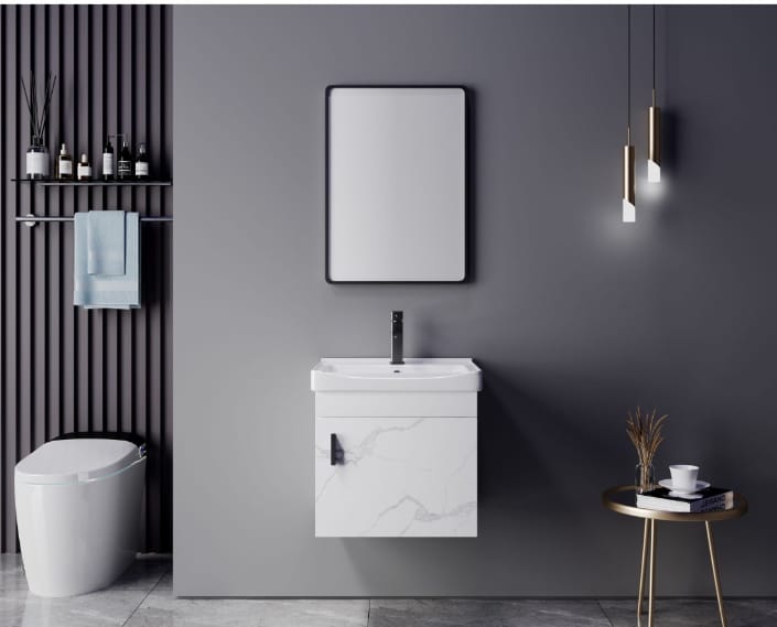 White Vanity Cabinet 5036