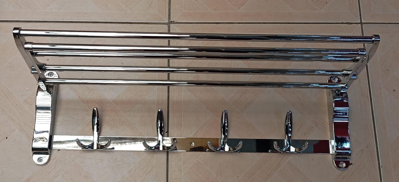 Towel rack with hooks brimix